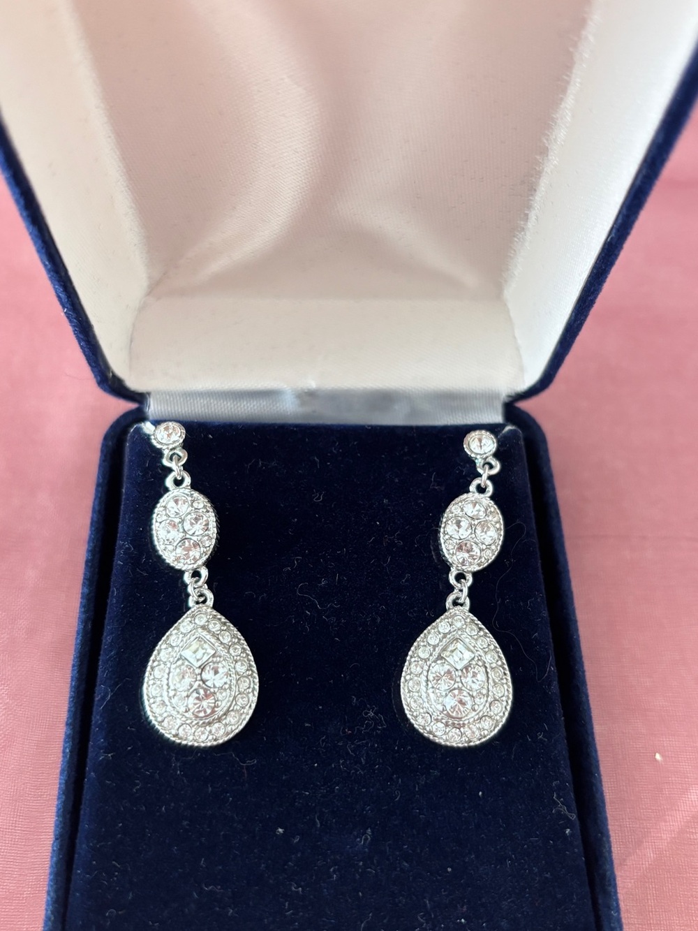 Lab diamond earrings - Picture 2 of 2